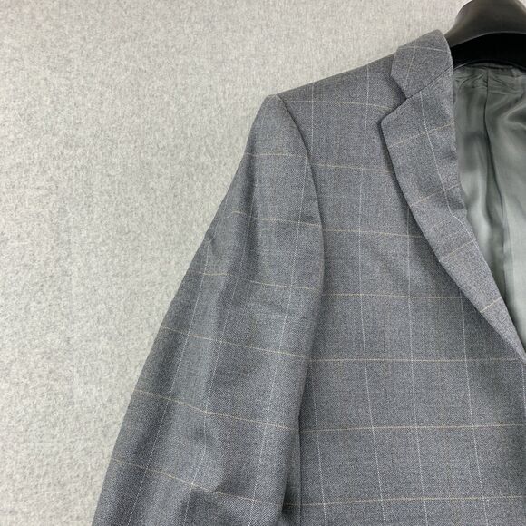 Burberry London Blazer Coat Mens 40 Long T Model Bond Street Silk Wool Blend - Picture 7 of 16